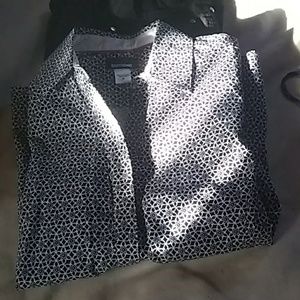 Matching slacks and a blouse.